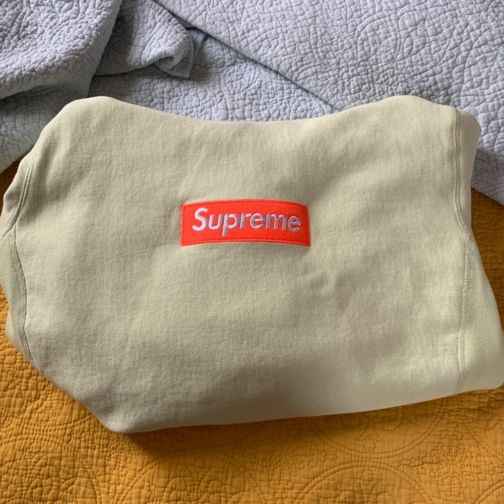Supreme box logo lime